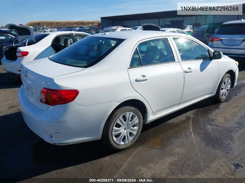 2010 Toyota Corolla Le VIN: 1NXBU4EE8AZ296268 Lot: 40288371