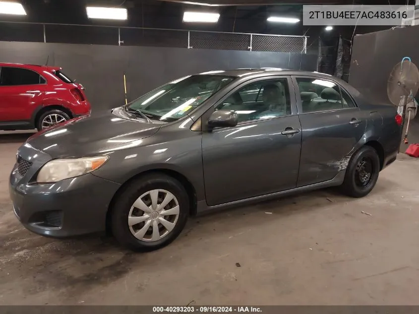 2010 Toyota Corolla Le VIN: 2T1BU4EE7AC483616 Lot: 40293203