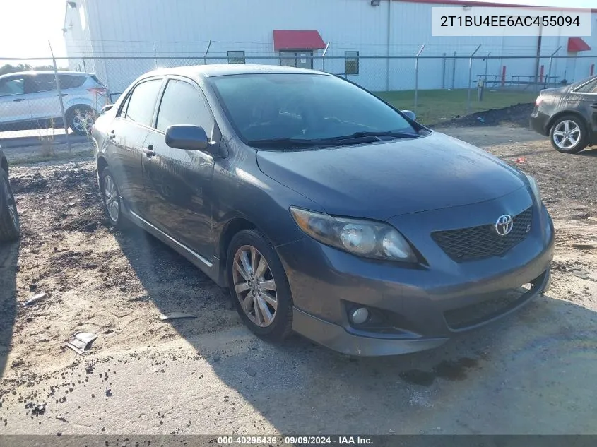 2010 Toyota Corolla S VIN: 2T1BU4EE6AC455094 Lot: 40295436