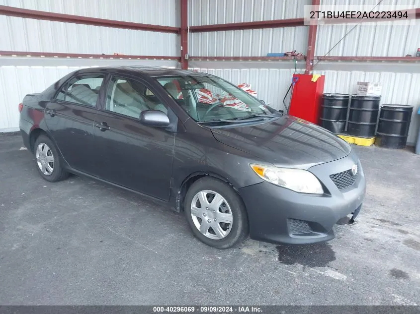 2010 Toyota Corolla Le VIN: 2T1BU4EE2AC223494 Lot: 40296069