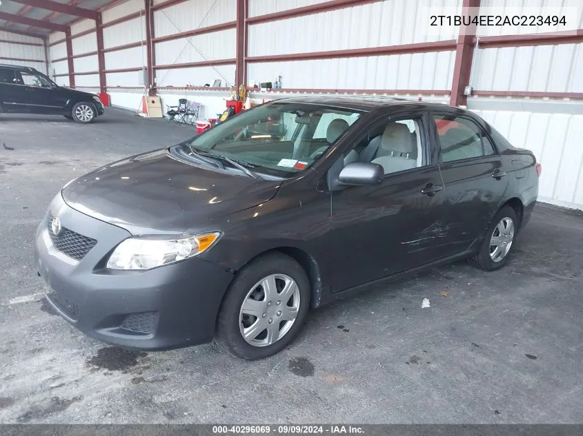 2010 Toyota Corolla Le VIN: 2T1BU4EE2AC223494 Lot: 40296069