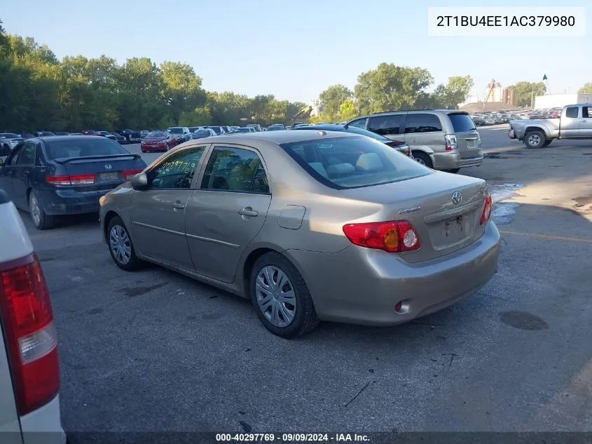 2010 Toyota Corolla Le VIN: 2T1BU4EE1AC379980 Lot: 40297769