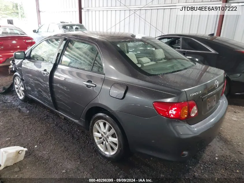 2010 Toyota Corolla Le VIN: JTDBU4EE6A9107222 Lot: 40298399