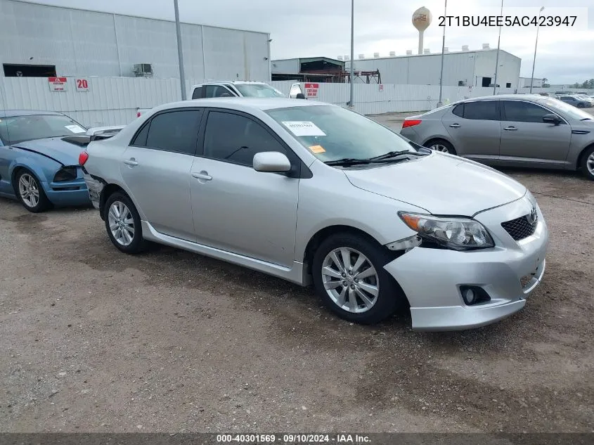 2010 Toyota Corolla S VIN: 2T1BU4EE5AC423947 Lot: 40301569