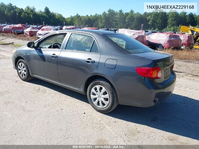 2010 Toyota Corolla S/Le/Xle VIN: 1NXBU4EEXAZ229168 Lot: 40301891