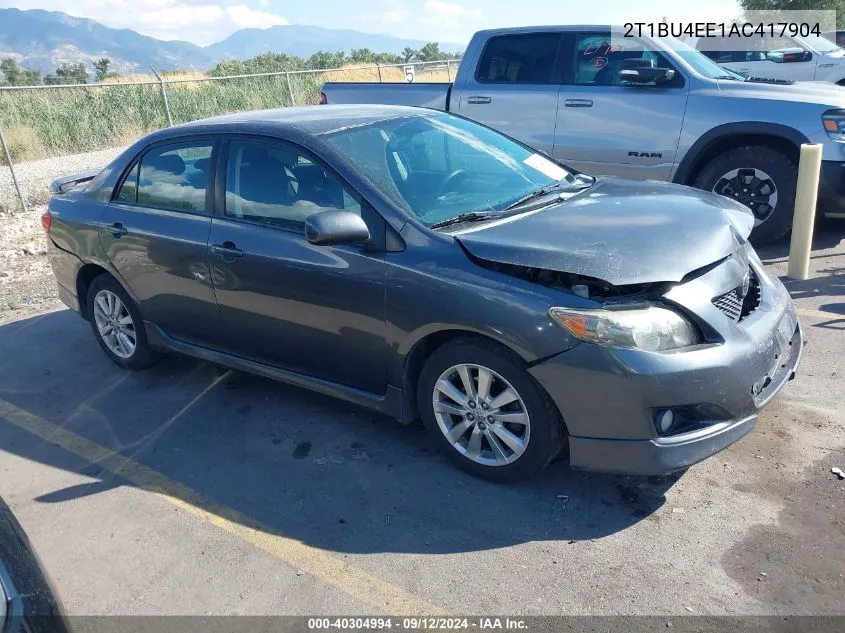 2010 Toyota Corolla S VIN: 2T1BU4EE1AC417904 Lot: 40304994