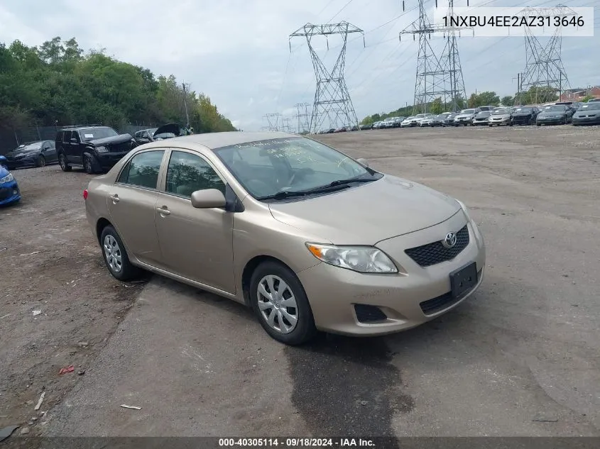 2010 Toyota Corolla Le VIN: 1NXBU4EE2AZ313646 Lot: 40305114