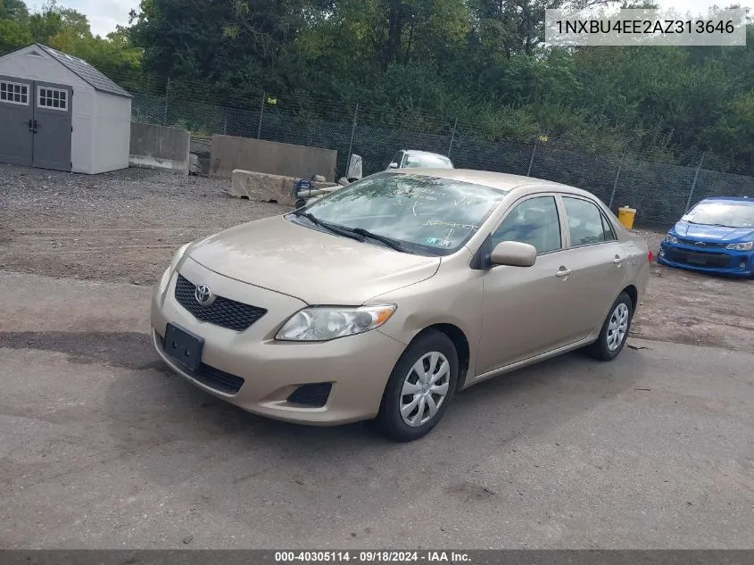 2010 Toyota Corolla Le VIN: 1NXBU4EE2AZ313646 Lot: 40305114