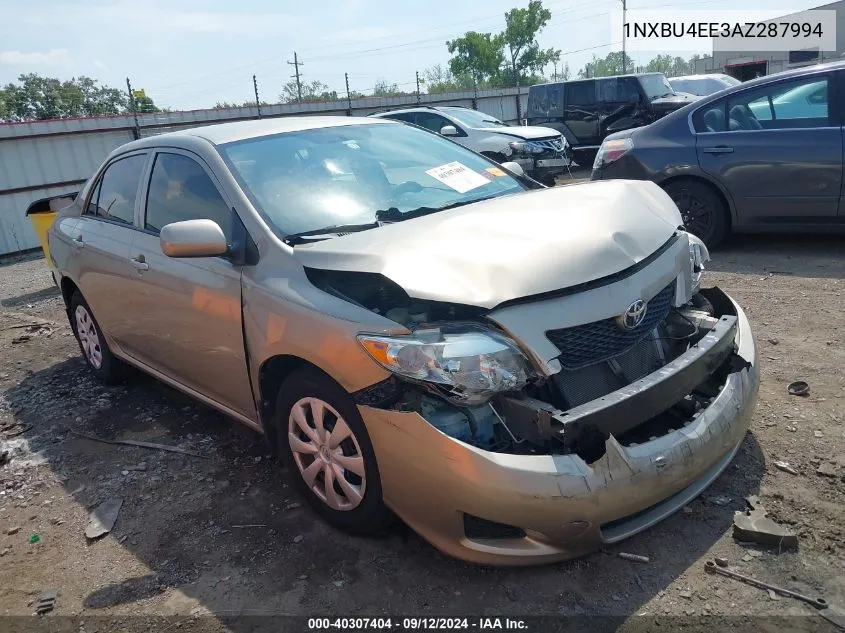 2010 Toyota Corolla S/Le/Xle VIN: 1NXBU4EE3AZ287994 Lot: 40307404