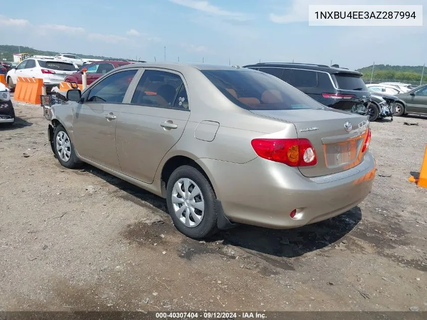 2010 Toyota Corolla S/Le/Xle VIN: 1NXBU4EE3AZ287994 Lot: 40307404