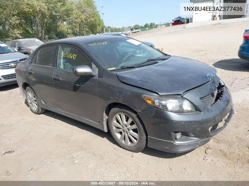 2010 Toyota Corolla S VIN: 1NXBU4EE3AZ377436 Lot: 40311687