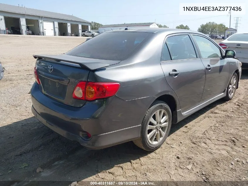 2010 Toyota Corolla S VIN: 1NXBU4EE3AZ377436 Lot: 40311687