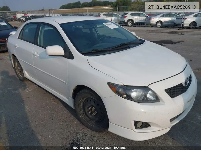 2010 Toyota Corolla S/Le/Xle VIN: 2T1BU4EEXAC526913 Lot: 40314641