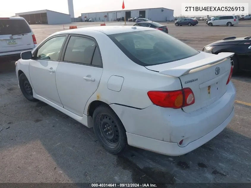 2010 Toyota Corolla S/Le/Xle VIN: 2T1BU4EEXAC526913 Lot: 40314641