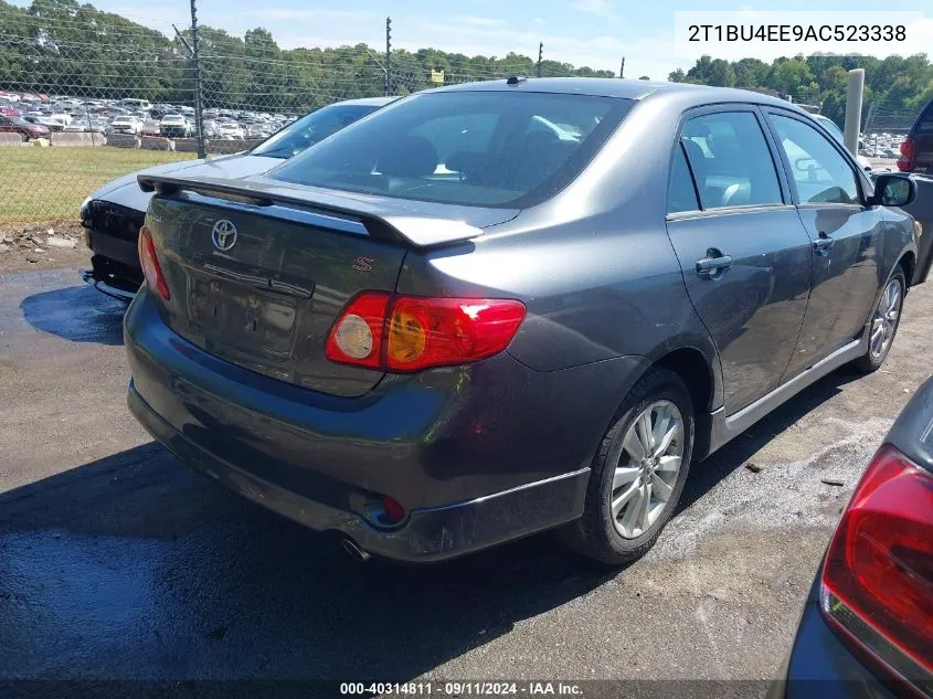 2010 Toyota Corolla S VIN: 2T1BU4EE9AC523338 Lot: 40314811