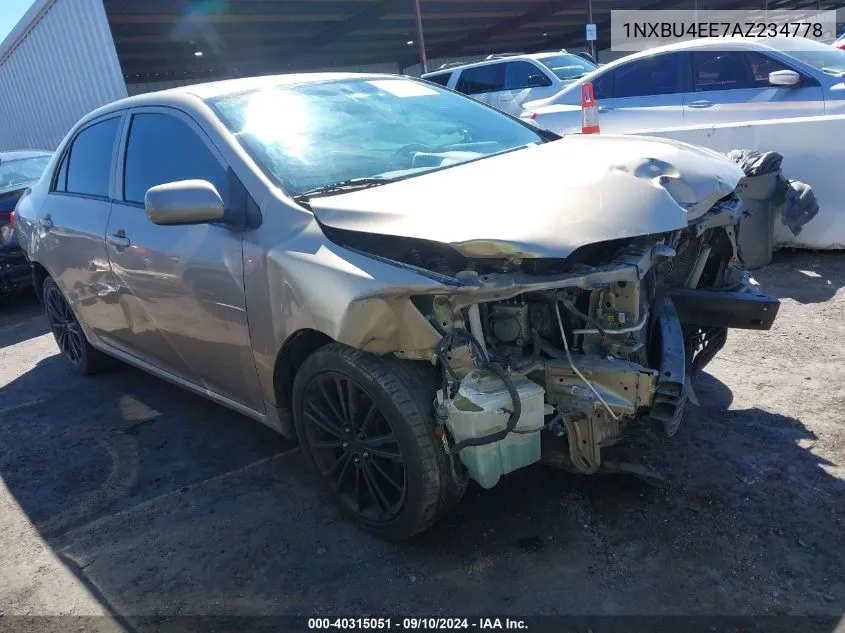 1NXBU4EE7AZ234778 2010 Toyota Corolla Le