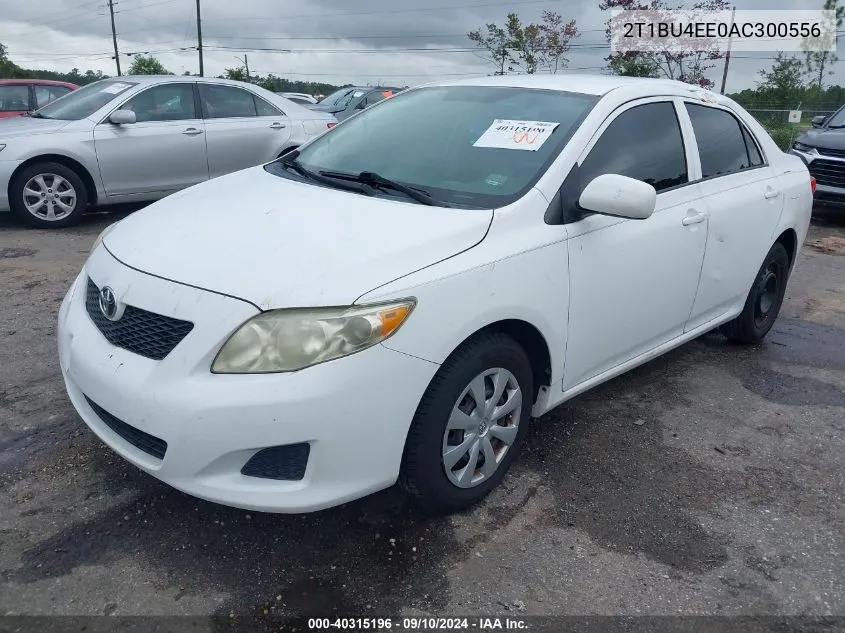 2010 Toyota Corolla Le VIN: 2T1BU4EE0AC300556 Lot: 40315196