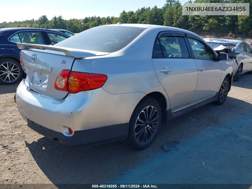 2010 Toyota Corolla S VIN: 1NXBU4EE6AZ334855 Lot: 40316055