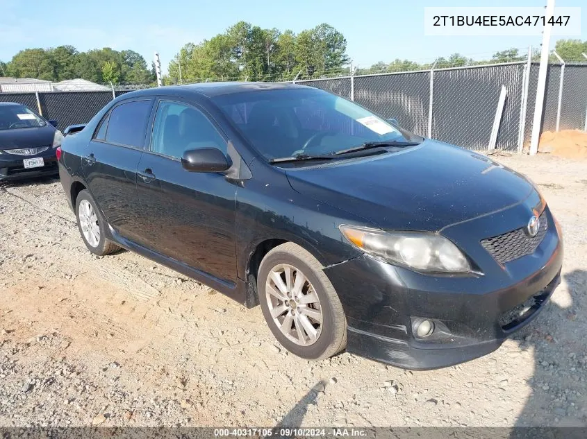 2010 Toyota Corolla S VIN: 2T1BU4EE5AC471447 Lot: 40317105