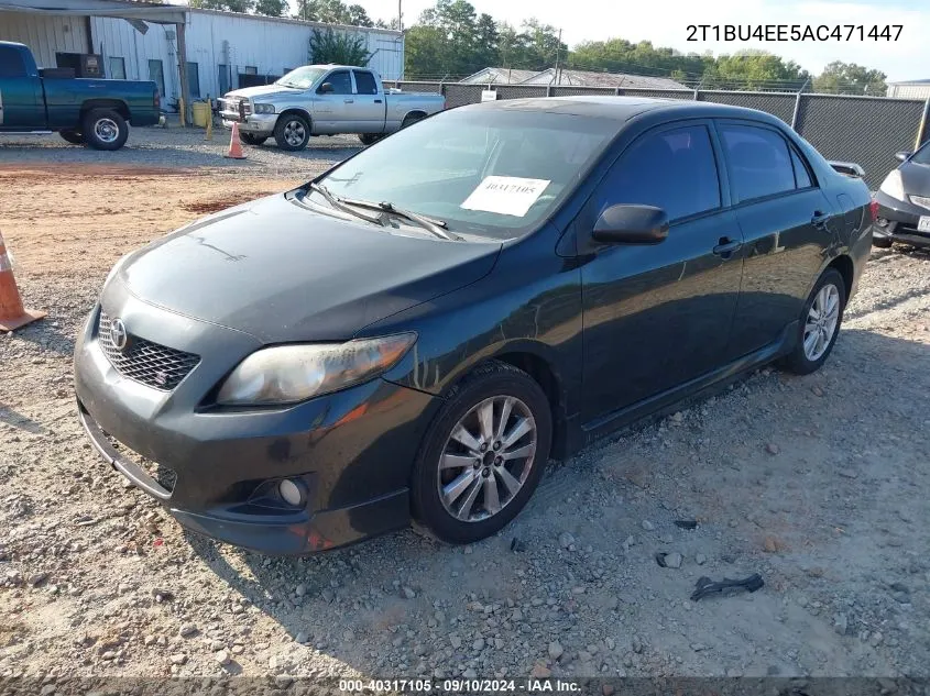 2010 Toyota Corolla S VIN: 2T1BU4EE5AC471447 Lot: 40317105