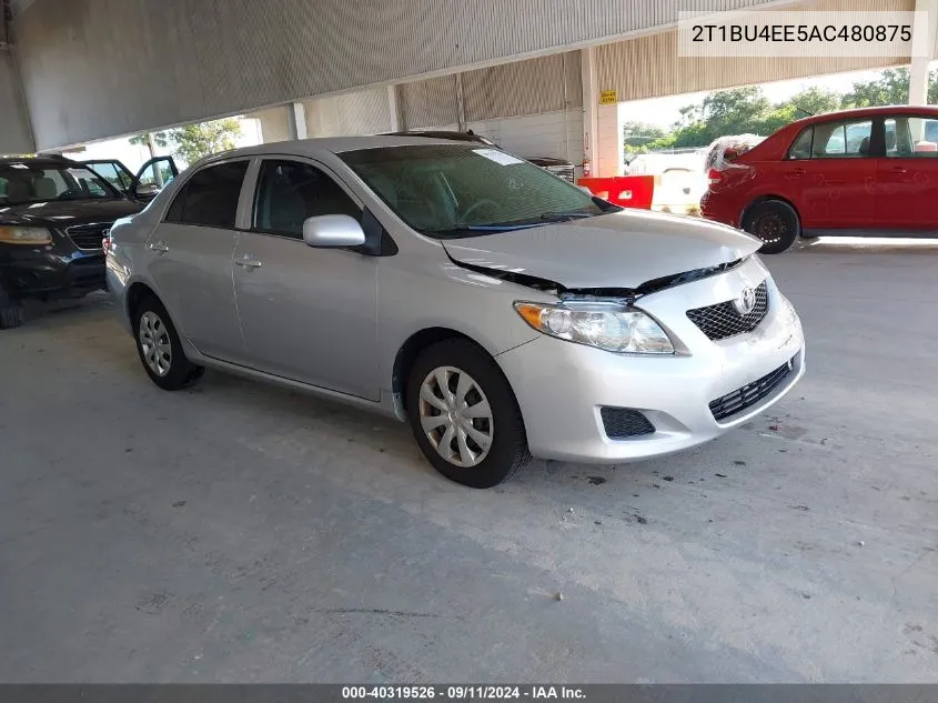 2010 Toyota Corolla S/Le/Xle VIN: 2T1BU4EE5AC480875 Lot: 40319526