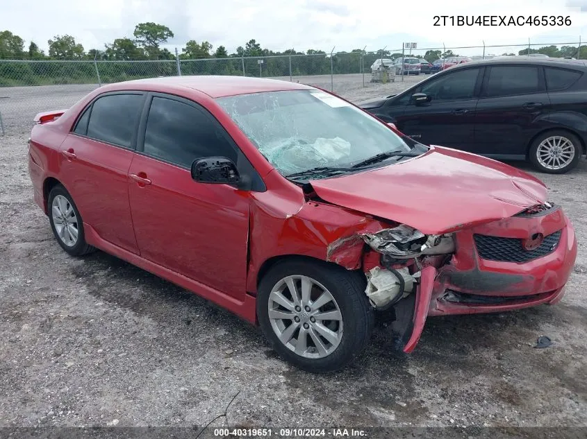 2010 Toyota Corolla S VIN: 2T1BU4EEXAC465336 Lot: 40319651