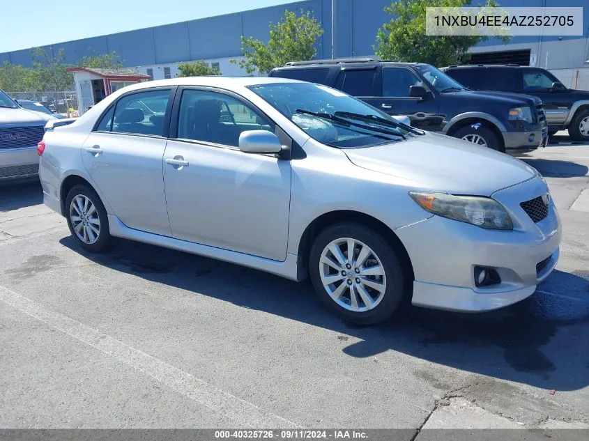 2010 Toyota Corolla S VIN: 1NXBU4EE4AZ252705 Lot: 40325726