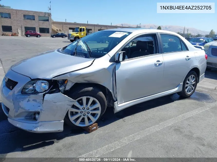 2010 Toyota Corolla S VIN: 1NXBU4EE4AZ252705 Lot: 40325726