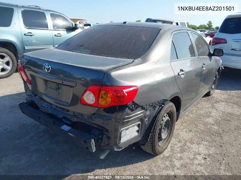 2010 Toyota Corolla VIN: 1NXBU4EE8AZ201501 Lot: 40327621