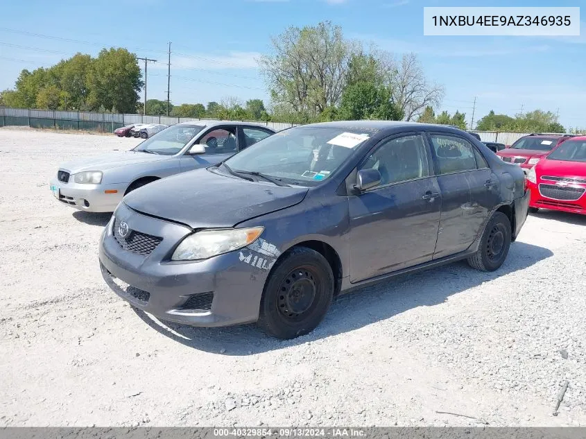 2010 Toyota Corolla Le VIN: 1NXBU4EE9AZ346935 Lot: 40329854