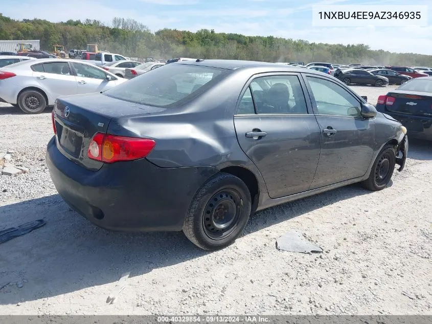 2010 Toyota Corolla Le VIN: 1NXBU4EE9AZ346935 Lot: 40329854