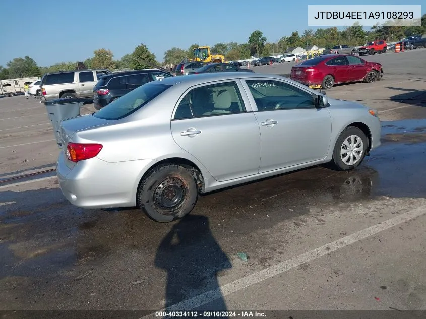 2010 Toyota Corolla Le VIN: JTDBU4EE1A9108293 Lot: 40334112