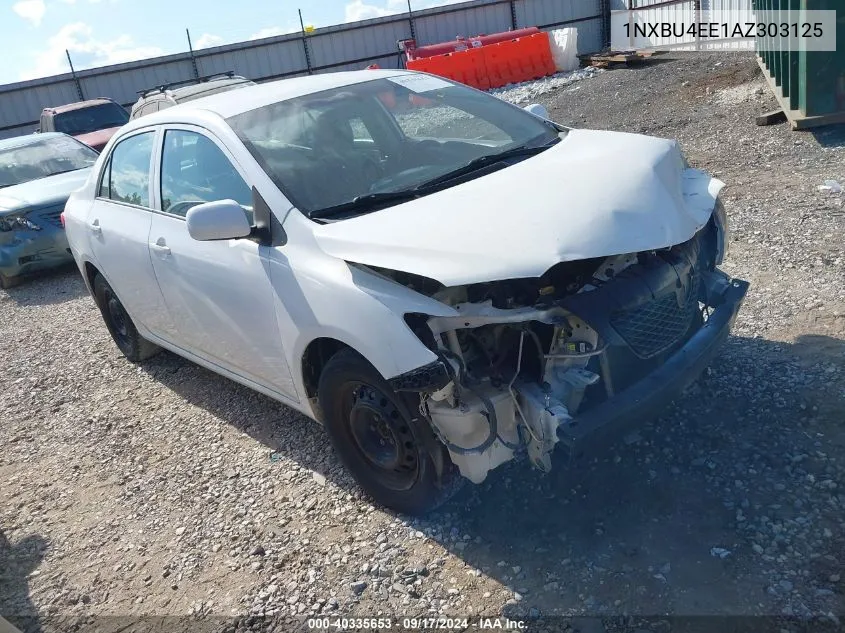 2010 Toyota Corolla Le VIN: 1NXBU4EE1AZ303125 Lot: 40335653