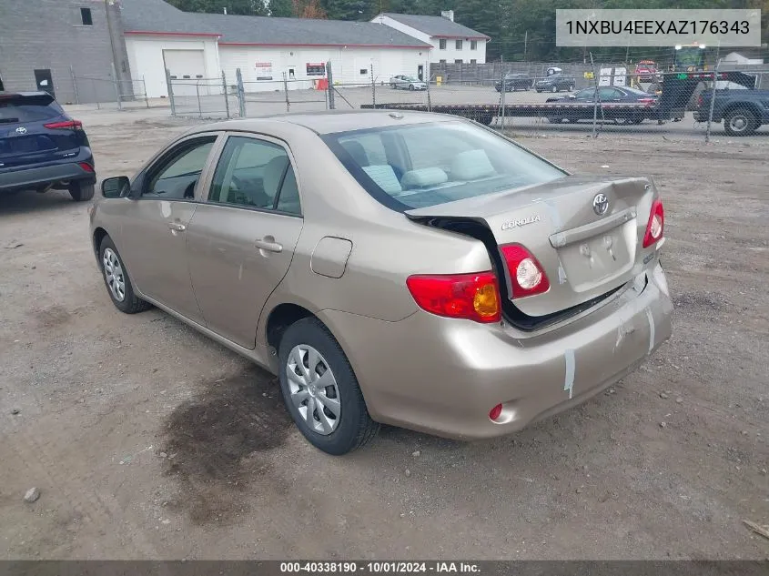 2010 Toyota Corolla Le VIN: 1NXBU4EEXAZ176343 Lot: 40338190