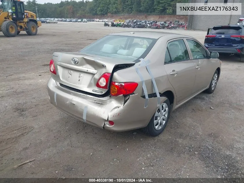 2010 Toyota Corolla Le VIN: 1NXBU4EEXAZ176343 Lot: 40338190