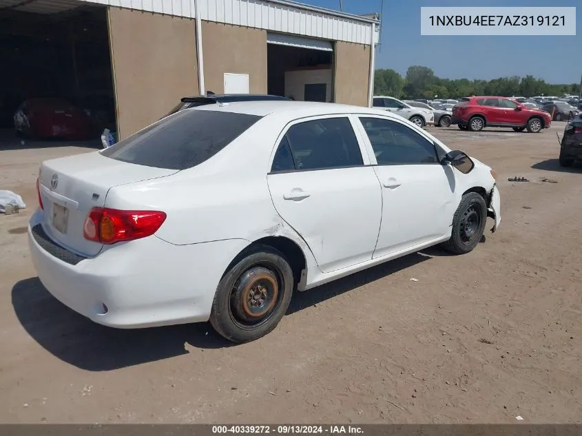 2010 Toyota Corolla S/Le/Xle VIN: 1NXBU4EE7AZ319121 Lot: 40339272