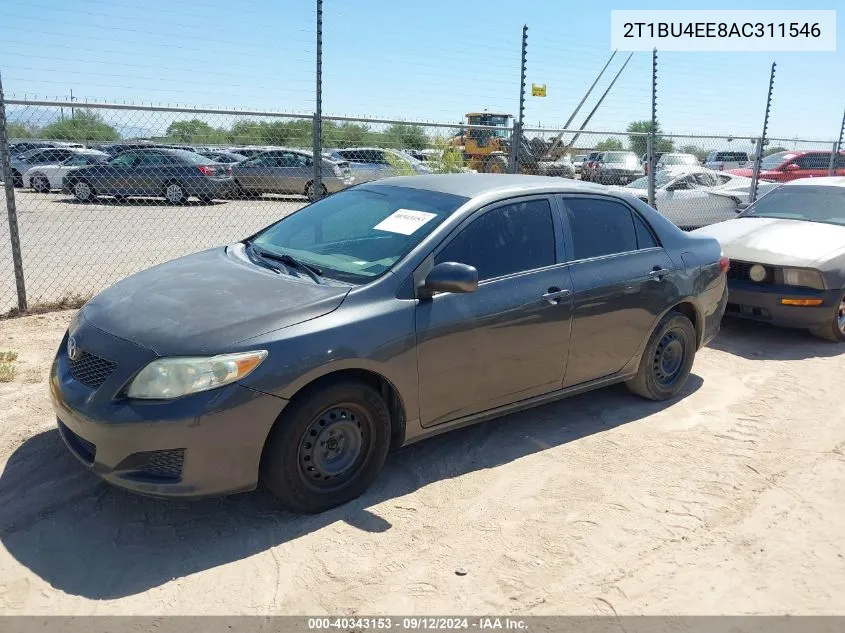 2T1BU4EE8AC311546 2010 Toyota Corolla Le