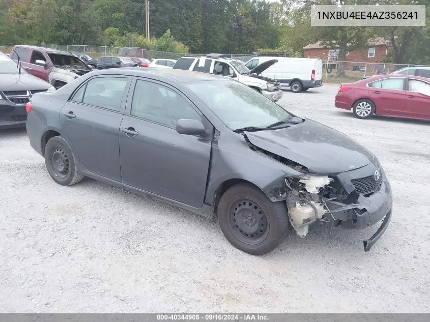 2010 Toyota Corolla Le VIN: 1NXBU4EE4AZ356241 Lot: 40344905