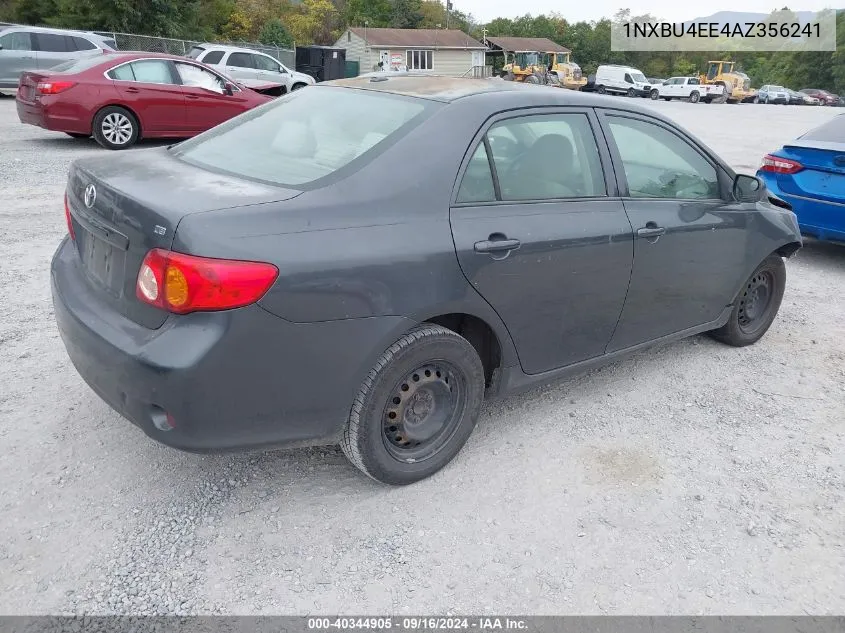 2010 Toyota Corolla Le VIN: 1NXBU4EE4AZ356241 Lot: 40344905