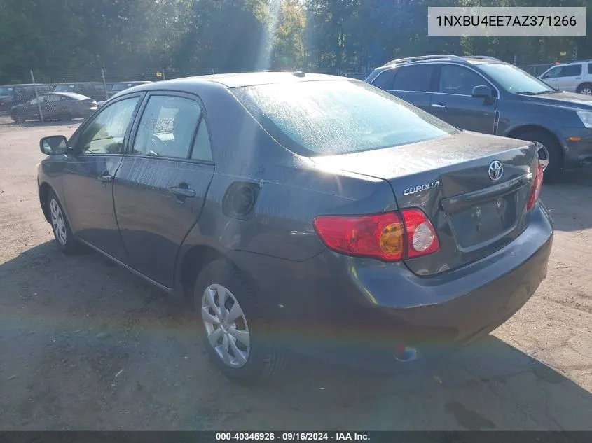 2010 Toyota Corolla Le VIN: 1NXBU4EE7AZ371266 Lot: 40345926