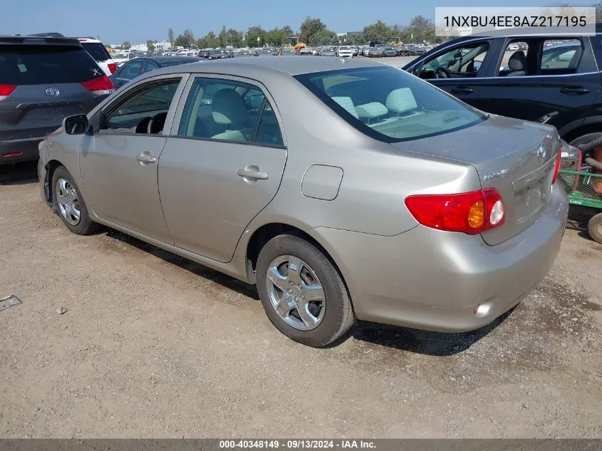 1NXBU4EE8AZ217195 2010 Toyota Corolla Le