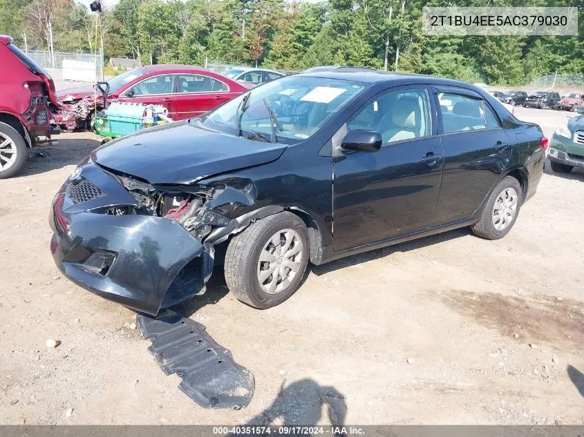 2010 Toyota Corolla S/Le/Xle VIN: 2T1BU4EE5AC379030 Lot: 40351574