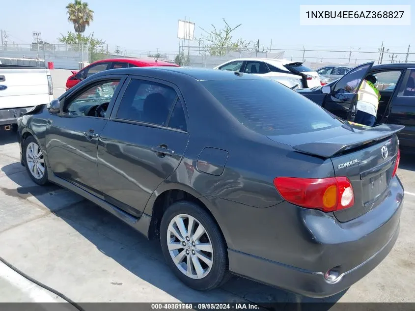 2010 Toyota Corolla S VIN: 1NXBU4EE6AZ368827 Lot: 40351768