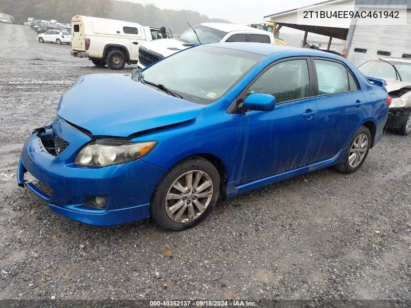 2010 Toyota Corolla S VIN: 2T1BU4EE9AC461942 Lot: 40352137