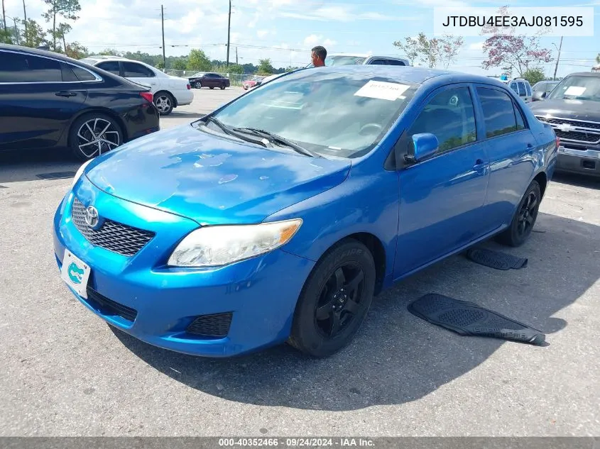 2010 Toyota Corolla Le VIN: JTDBU4EE3AJ081595 Lot: 40352466