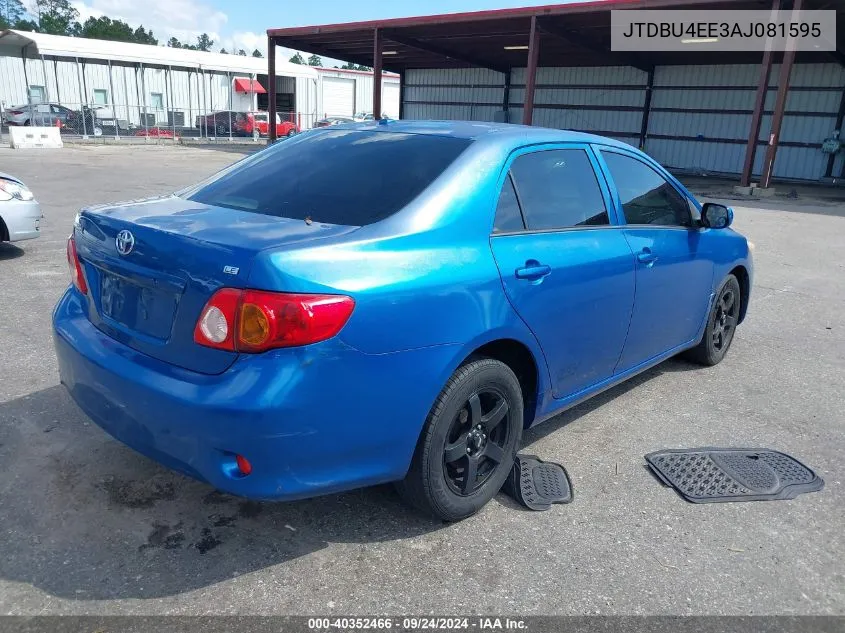 2010 Toyota Corolla Le VIN: JTDBU4EE3AJ081595 Lot: 40352466