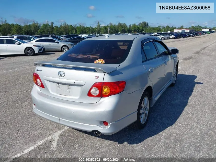 2010 Toyota Corolla S VIN: 1NXBU4EE8AZ300058 Lot: 40352902