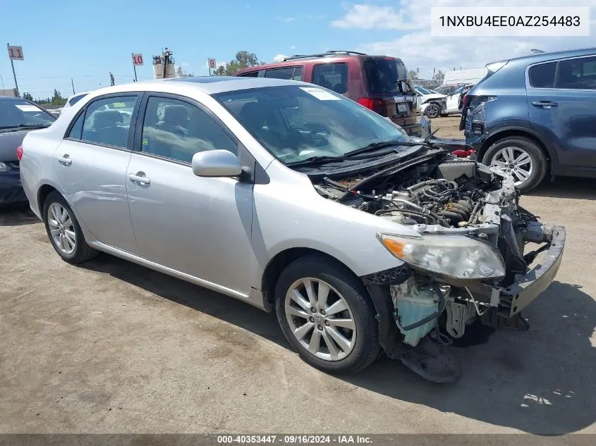 2010 Toyota Corolla S/Le/Xle VIN: 1NXBU4EE0AZ254483 Lot: 40353447