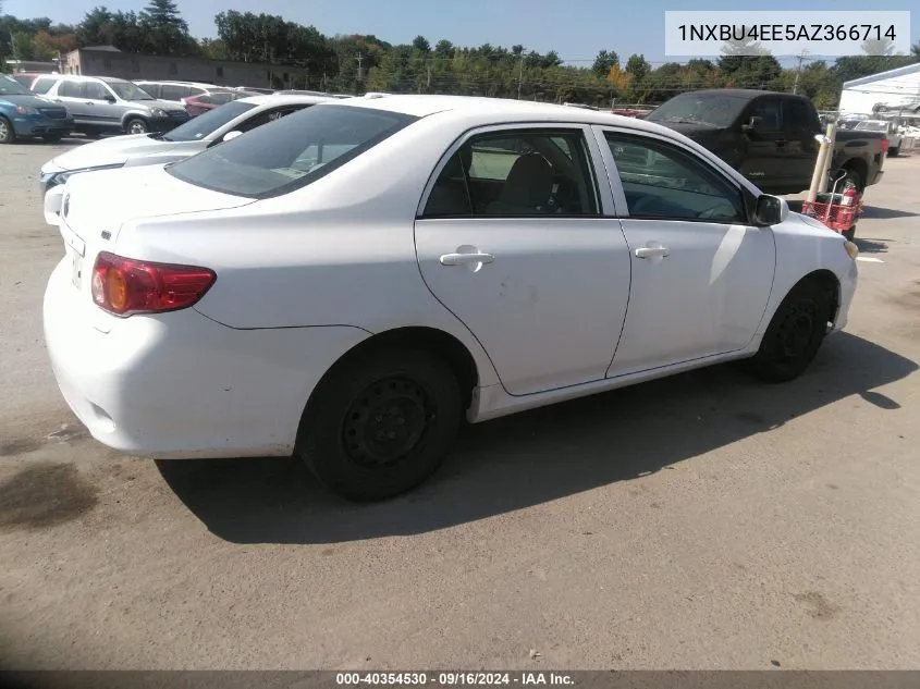 2010 Toyota Corolla Le VIN: 1NXBU4EE5AZ366714 Lot: 40354530