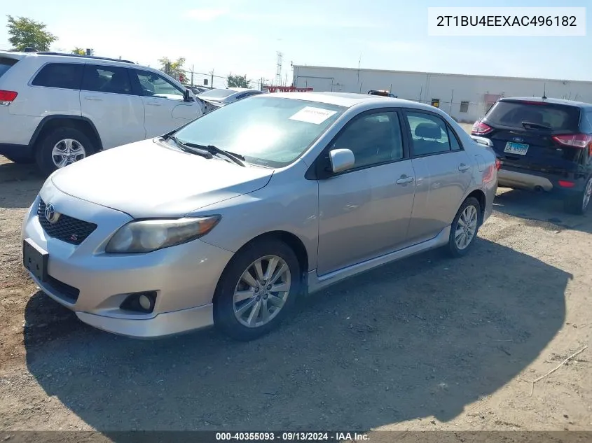 2010 Toyota Corolla S VIN: 2T1BU4EEXAC496182 Lot: 40355093